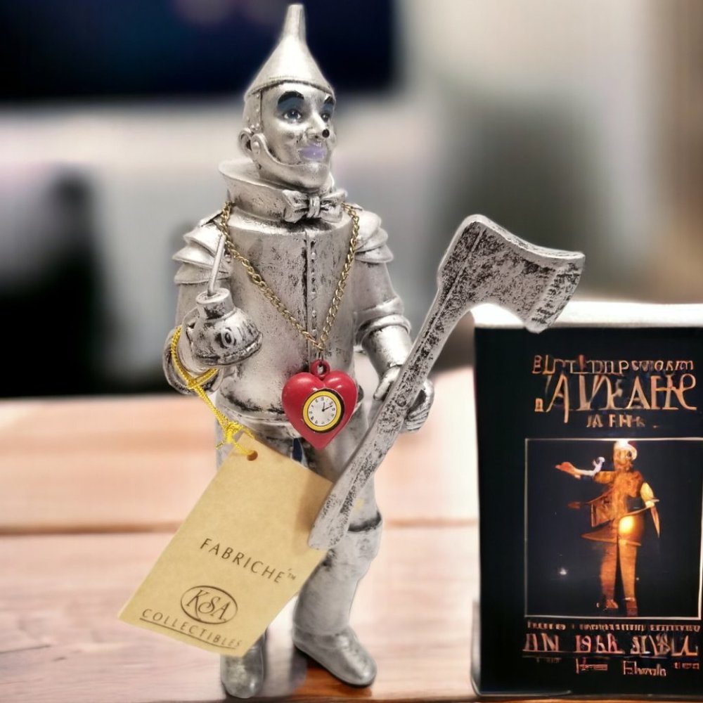 Vintage 1998 Wizard of Oz Tin Man Figurine Kurt S Adler/Turner Ent. Collectible - Picture 2 of 14